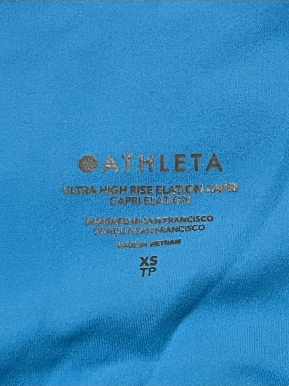 Athleta Ultra High Rise Capri in Bright Blue